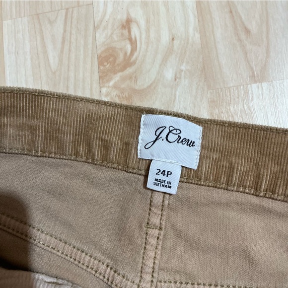J.Crew Womens Brown Corduroy  High Waisted Straight Leg Pants Size 24P - Picture 6 of 7